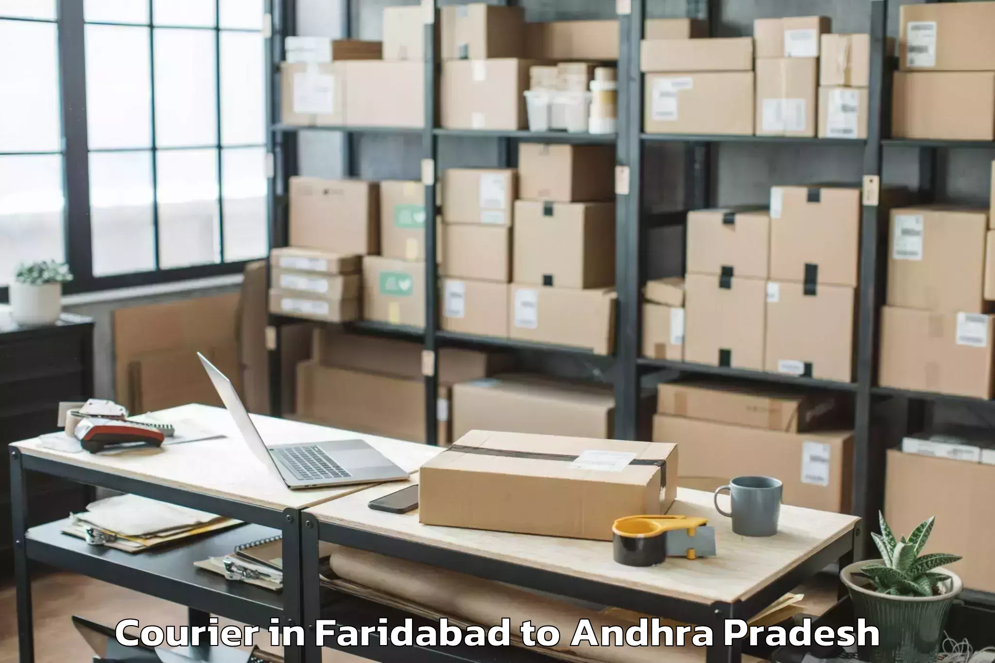 Easy Faridabad to Yeddana Pudi Courier Booking